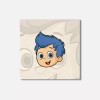 Unbranded Bubble Guppies Cartoon Gil Face 4'' X 4'' Square