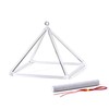 CVNC 10 Inch Quartz Crystal Singing Pyramid Healing Musical Instrument