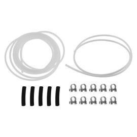 HOPESPANNER Fuel Pipe Hose Line Kit Fuel Pipe Line Hose Clip Set with Clips and Rubber Hose for Car Truck Van RV Bus Boat