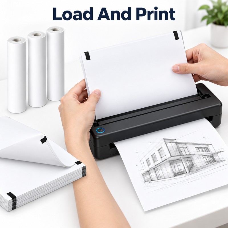A4 Thermal Paper 210 × 297mm – BPA-Free Inkless Printing