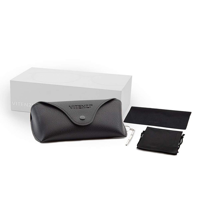 VITENZI Bifocal Reading Wraparound Safety Glasses with Clear Lens Readers