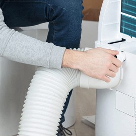 Ysimee Air Conditioning Exhaust Hose 1.5 m / Diameter 130 mm, Universal Exhaust Hose PVC Flexible for Air Conditioners Tumble Dryer Extractor Hood