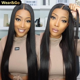 [NEW IN] OQ HAIR Silk Straight Pre-cut 7x5 HD Lace Wear Go Glueless Wig Bleached Mini Knots Beginner Friendly - Density: 180%, Length: 20