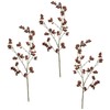 Factory Direct Craft Group of 3 Brown Artificial Berry Cluster