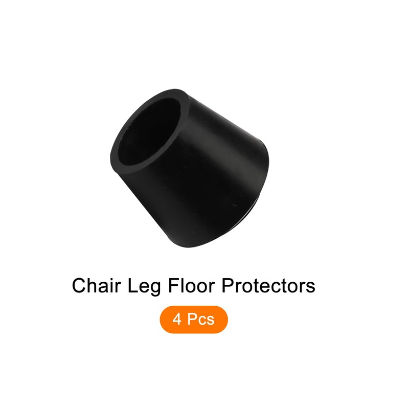 METALLIXITY Chair Leg Cap 16mm Inner Diameter 4pcs Round Rubber