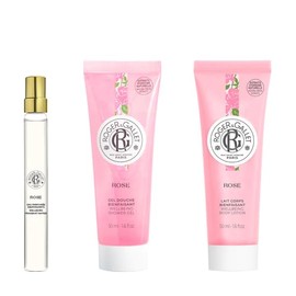 ROGER & GALLET Petite Ritual Kit, Rose, 0.3 fl oz (10 ml), 1.7 fl oz (50 ml), 1.7 fl oz (50 ml)
