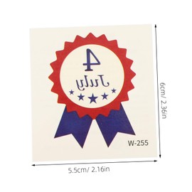 TOVINANNA 20sheets Decorative Temporary Stickers for Women Unique Arm Decals for Independence Day Body Art Water Transfer Stickers Easy Application Removal for Festivals