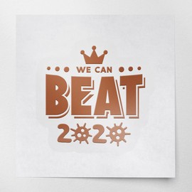 Decal Stickers of Beat (Nut Brown) (Set of 2) Premium Waterproof Decal Stickers for Laptop Phone Accessory Helmet Car Window Mug Tuber Cup Door Wall Decoration - BICVER10c9331NB0124