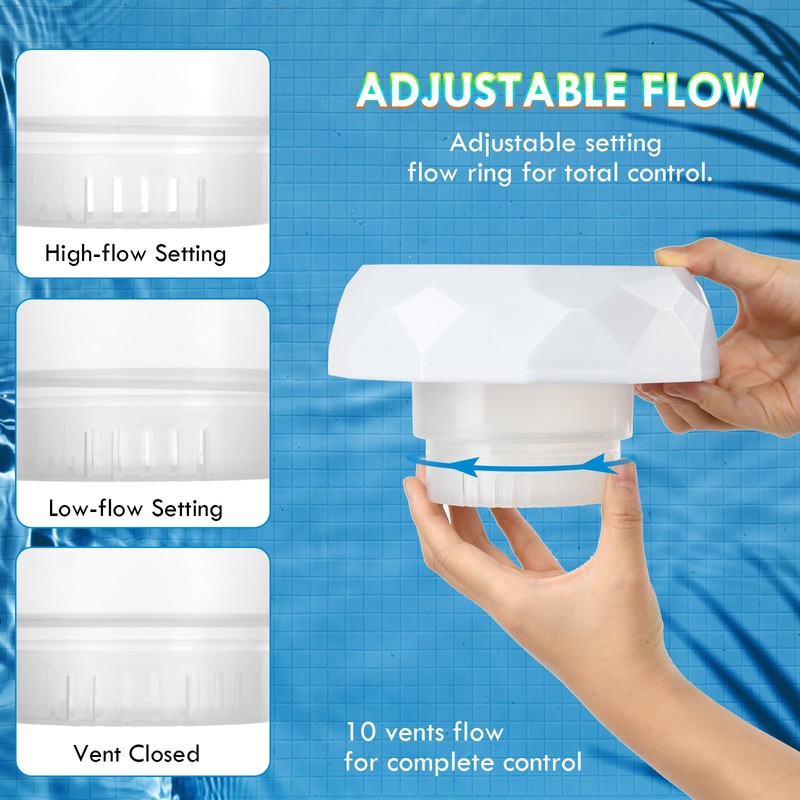 flintronic Large Dosing Float, Solar Ship Floating Chlorine Dispenser, Pool