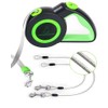 Chew Proof Retractable Dog Leash with 2 Heavy Duty Anti-Chewing