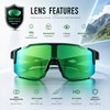 Performance Shield Sunglasses for Men & Women – Lightweight Wraparound