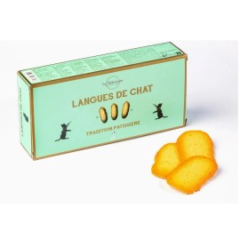 La Sablesienne, Cat Tongues Carton of Traditional French Pastry Cookies, 4.23 oz