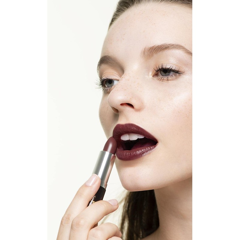 KORRES Natural Morello Cream Lipstick, Mocha Brown, Vegan