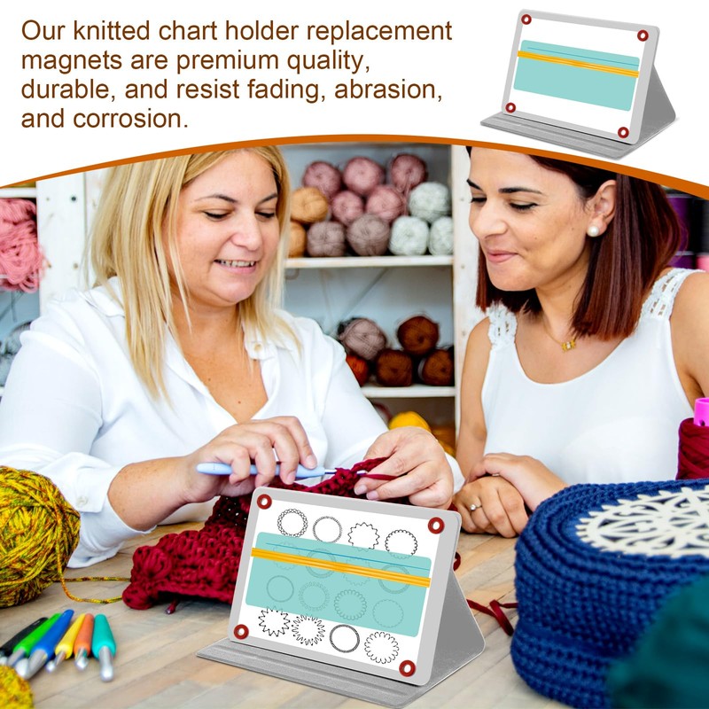 Gosknor 11pcs Magnet Replacement Set for Knitting Chart Holder Keeper,