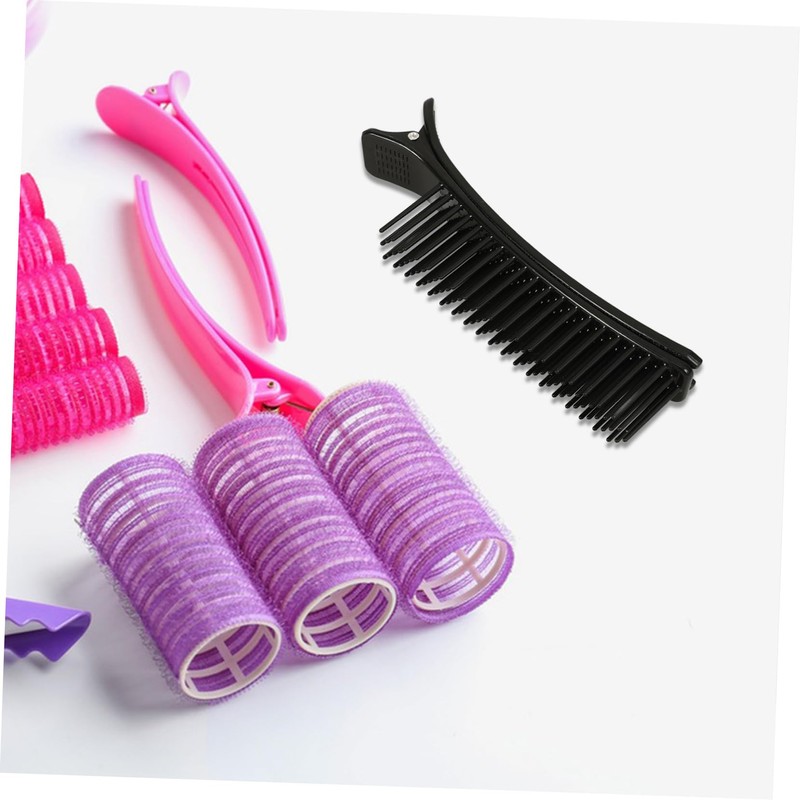 Baluue 2pcs Salon Clip with Comb Coloyur Track Clip Colour