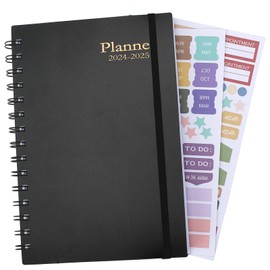 Calendar 2024-2025 A5, Diary 2024, 18 Month Weekly Planner with 2 Calendar Stickers for Planner, January 2024 - June 2025 / 14.3 x 20.6 cm