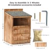 Owl House Premium Wooden Bird House Kit - Cedar Owl
