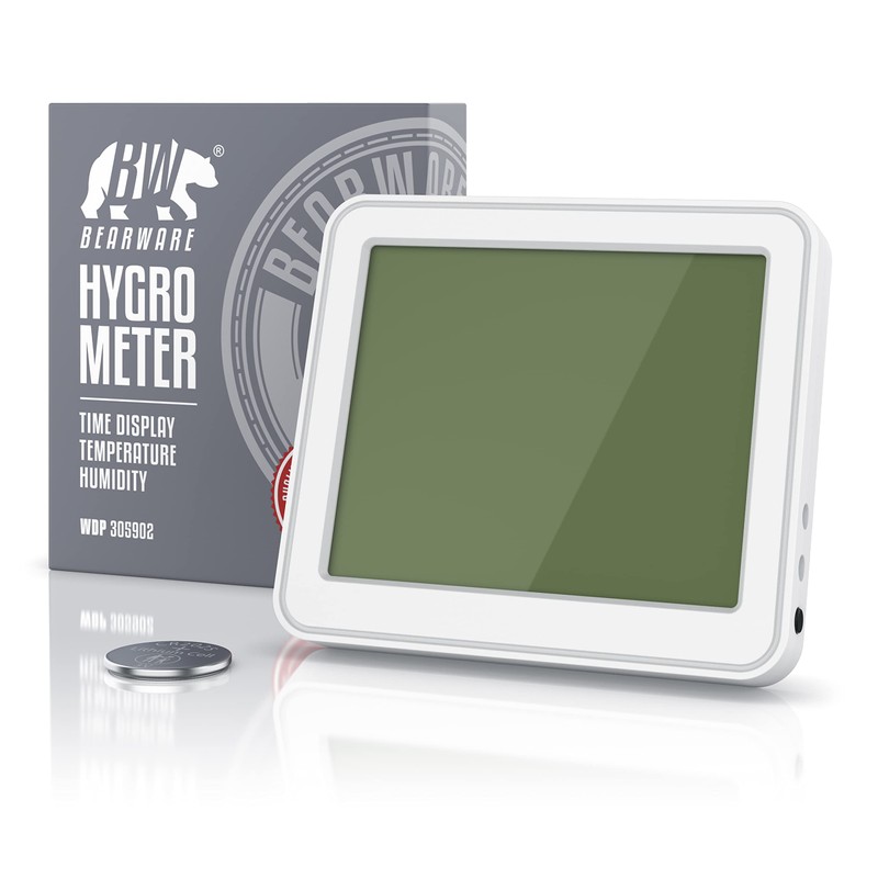 CSL Digital Mini Thermo-Hygrometer, Indoor Thermometer, Room Thermometer, Temperature and