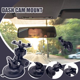 Dash Cam Holder | Suction Cup Dashcam Mount - Adjustable Angle, Multifunctional Automobile Interior Bracket for Bumpy Road Conditions