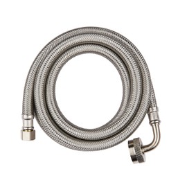 EFIELD 10 Feet Length Dishwasher Hose with 90 Degree FGH Elbow, Water Supply Line, Premium Braided Stainless Steel