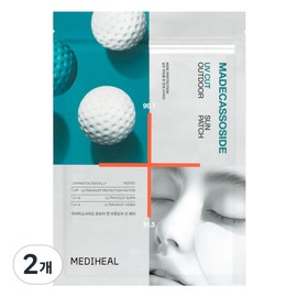 Mediheal Madecassoside UV Cut Outdoor Sun Patch Wide, 1g, 2 pieces / 메디힐 마데카소사이드 유브이 컷 아웃도어 선 패치 와이드, 1g, 2개