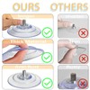AccEncyc Upgraded Large Suction Cup with Screws 3.4"/85mm Plastic Suction