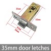 LEPEVNEY Flat Tubular Mortice Letch 35mm Stainless Steel Internal Door