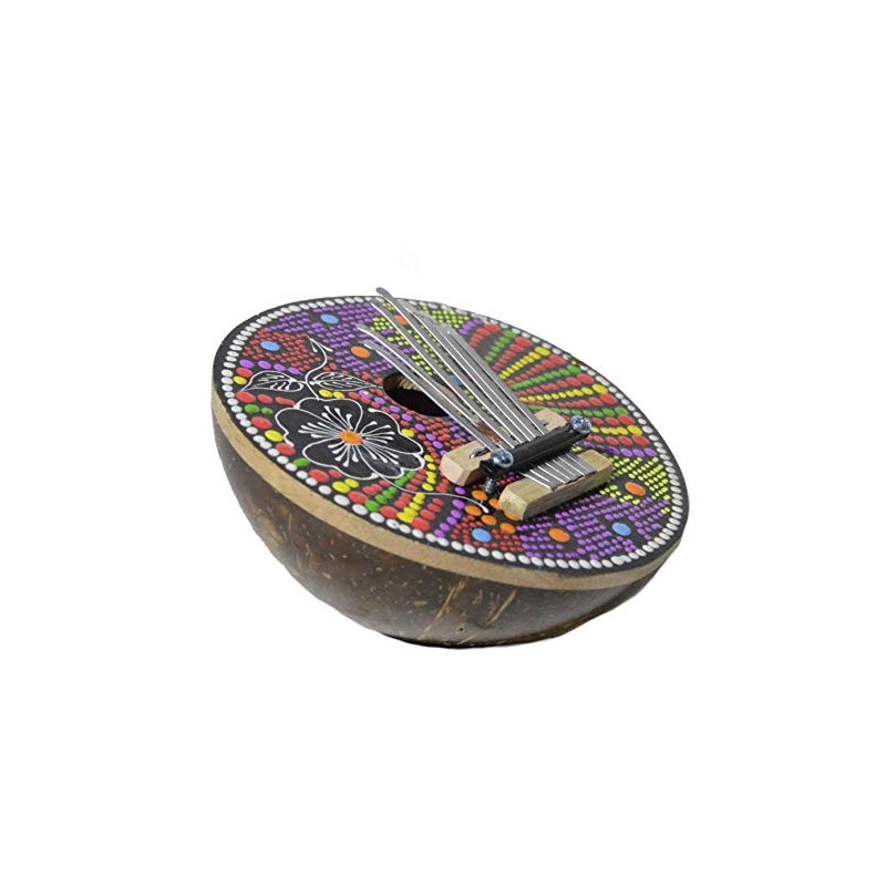 Kalimba Thumb Piano Mbira 7 keys Coconut Shell Musical Instrument