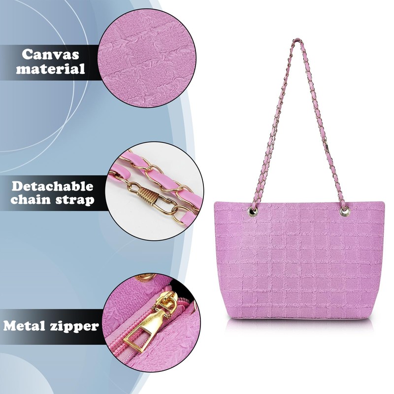 FuninCrea Tote Bag Handbags for Women with Zipper and Removable