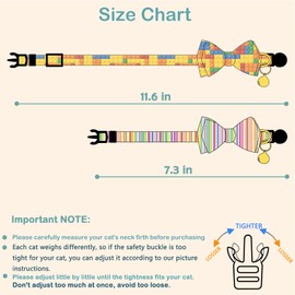 Faygarsle 2 Pack Breakaway Bowtie Cat Collar with Bell for Male Female Cats Fancy Yellow Blue Cat Collar with Toy Building Blocks Streaks Pattern Spring Summer Cat Collar for Boy Girl Cats