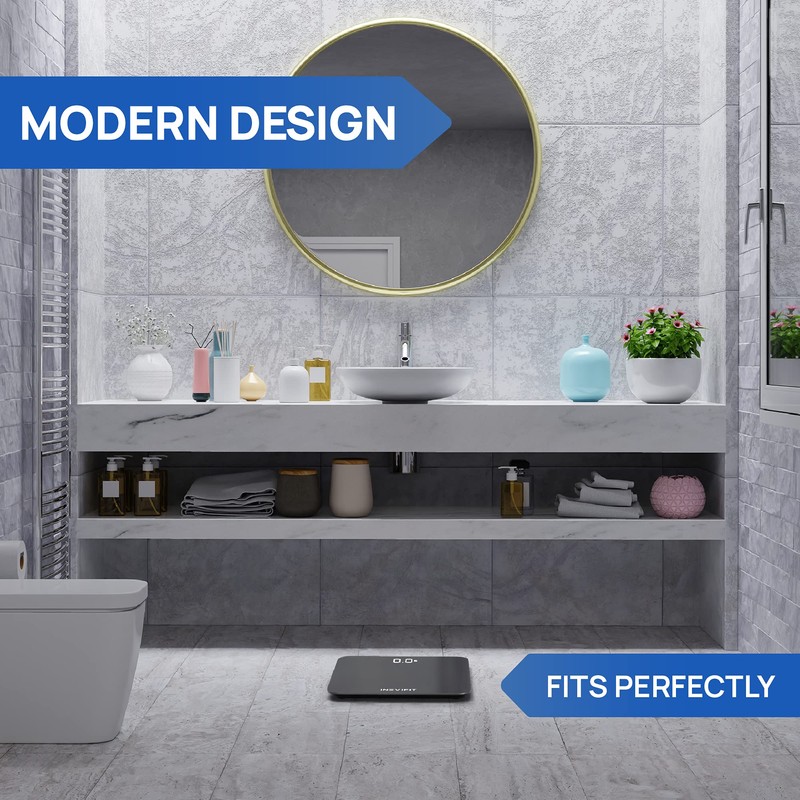 INEVIFIT Bathroom Scale, Highly Accurate Digital Bathroom Body Scale, Measures