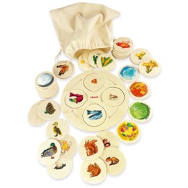 Ulanik Life Cycle Board Games for 3 Year Olds, Wooden Board Games for Kids 4, 5, 6, 7, 8 Years Old, Toddler Board Games, Educational Preschool Toys — 52 pcs