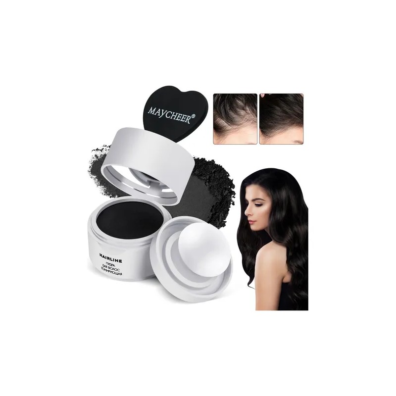 Polvo De Maquillaje De Fibra Capilar Cubre Raíz De Cabello