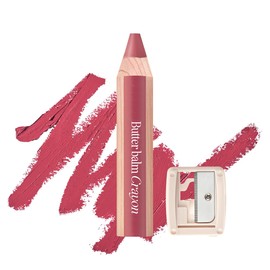 CLIO Butter Balm Crayon, 2-in-1 Lip and Cheek Tint, Buildable Lightweight Cream Blush, Crayon Lipstick Makeup (003 PASTEL ROSE, One Size)