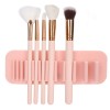 Unbranded 2pcs Silicone Cosmetic Brush Drying Rack Wall‑Mounted Toothbrush Storage
