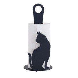 Arti & Mestieri Paper Towel Holder, Countertop, Iron, Black, Cat Collection, 0PX11192C71-CN