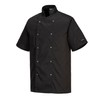 Portwest Cumbria Chef’s Jacket, Size: M, Colour: Black, C733BKRM