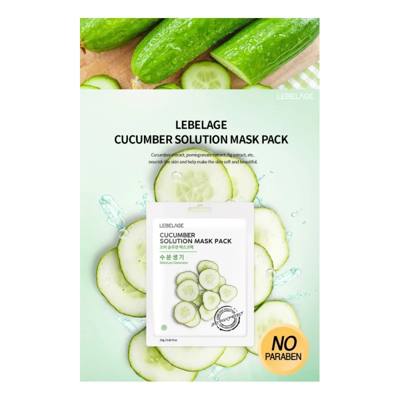 Mascarillas Coreanas De Pepino Y Propleo_ Reafirmantes_20pz Mixta