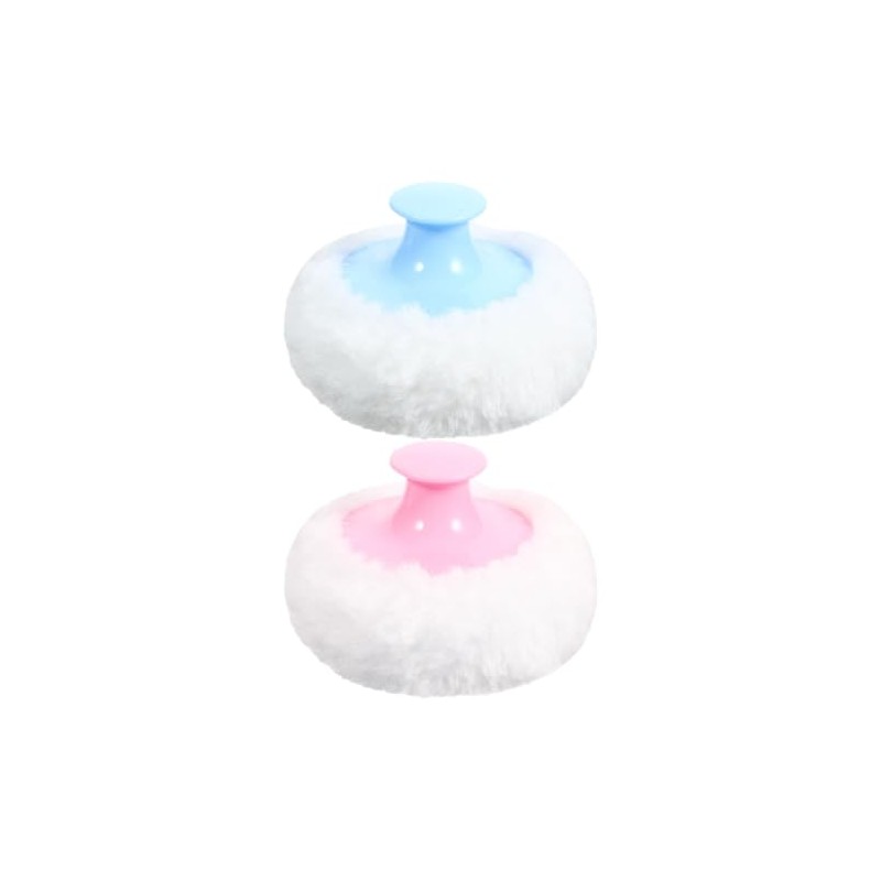 Jojofuny 2pcs Powder Puff 8cm Soft Plush Talcum Applicator For