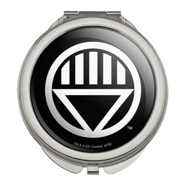 Green Lantern Blackest Night Black Lantern Logo Compact Travel Purse Handbag Makeup Mirror