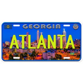 Atlanta Evening Georgia Novelty Car Auto License Plate