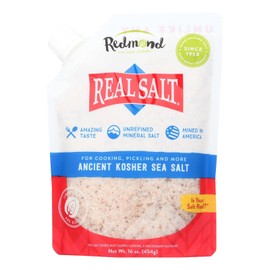Real Salt Gourmet Kosher Sea Salt - 16 oz - Case of 6