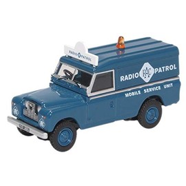 Oxford Diecast 76LAN2017 Land Rover Series II LWB Hard Top RAC Radio Patrol