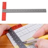 T Square Ruler Aluminum Alloy Accurate Scale Multifunctional Portable Woodworking