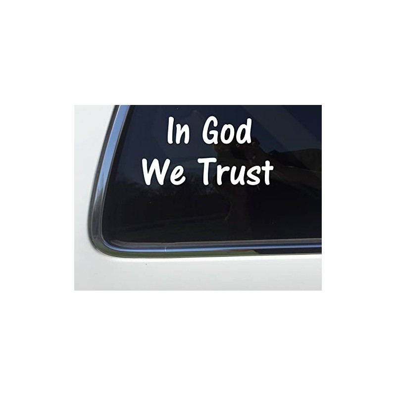 ThatLilCabin - in God We Trust AS007 8" Jesus Sticker