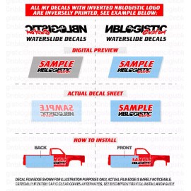 Hot Wheels '83 CHEVY SILVERADO Custom WaterSlide Decal  for hot wheels 1/64 061