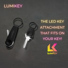 LumiKey Maxi - LED Light Key Attachment, Light Up Keyring or Keychain Torch with Key Organiser for Easy Lock, Doorway and Porch Lighting (Maxi)