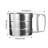 Fsaklaskdy Powdered Sugar Shaker, Fine Flour Sieve One-Hand, Icing Sugar