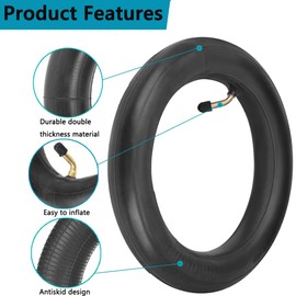 YHTSPORT 2-Pack 12 1/2 x 2 1/4 Inner Tube 12.5x2.25 Scooter Tire Tubes, 12" Bicycle Tyre Tubes Compatible with Most Kid Bike Tubes, with 2 Tire Sticks + Stand Cover