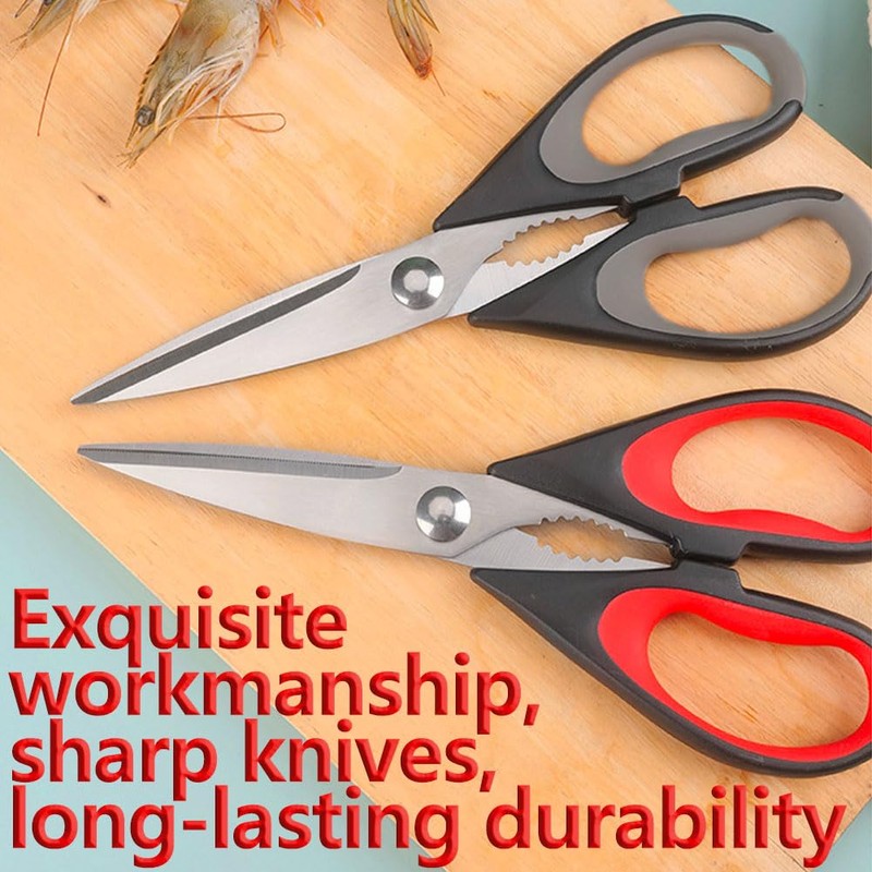 Xiedeai Heavy Duty Kitchen Scissors Ultra Sharp Blades and Soft
